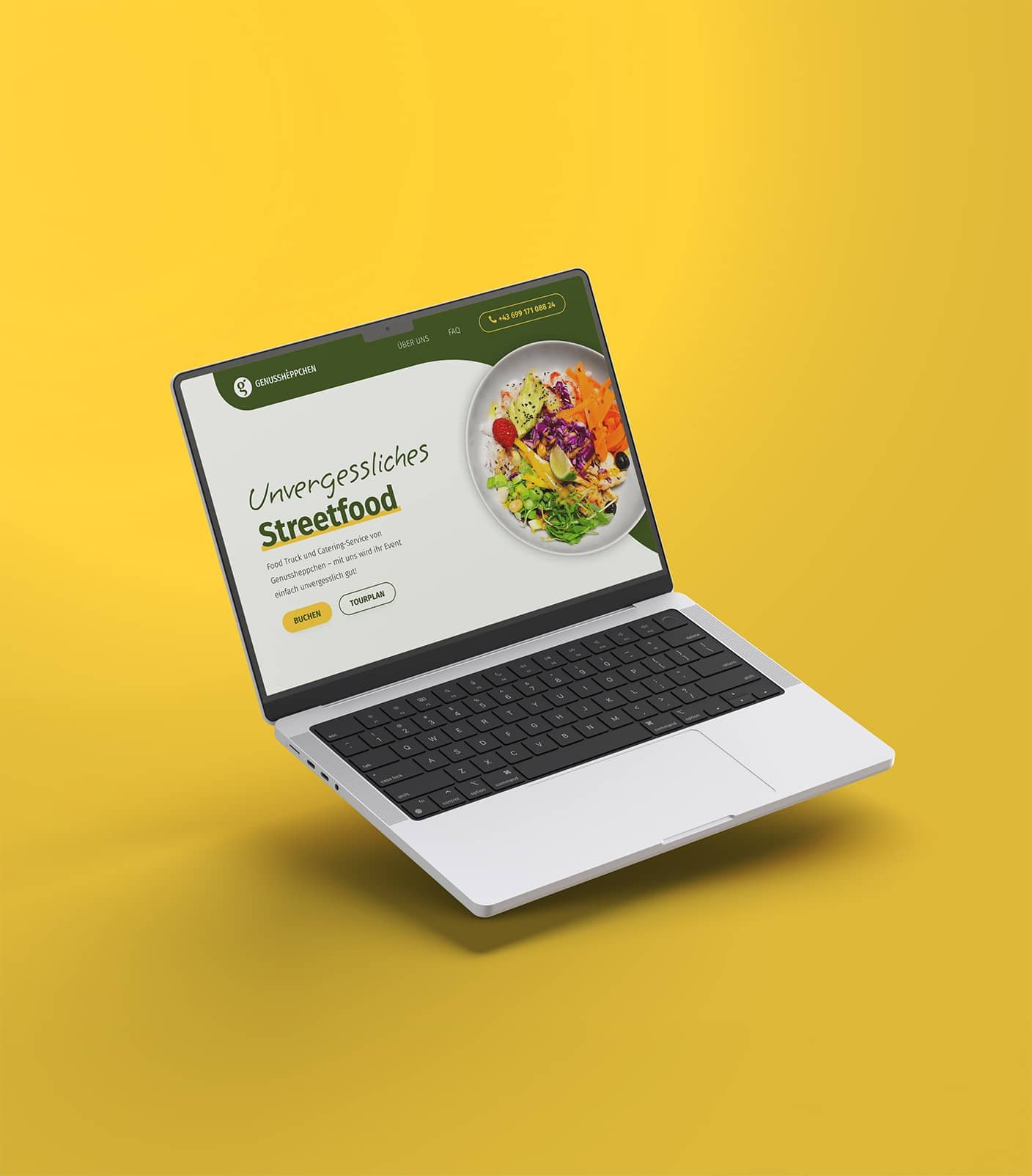 Webdesign und Branding für das Catering-Unternehmen Genussheppchen